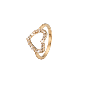 CDL ring Topaz Heart forgyldt - Ringe