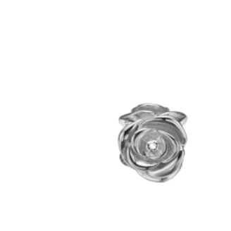 CDL charm til sølvarmbånd TOPAZ ROSE sølv - Charms til armbånd