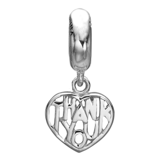 CDL charm til sølvarmbånd THANK YOU sølv - Charms til armbånd