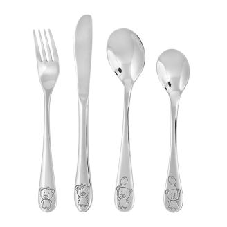 NOA bamse bestik rustfrit stål - Dåb