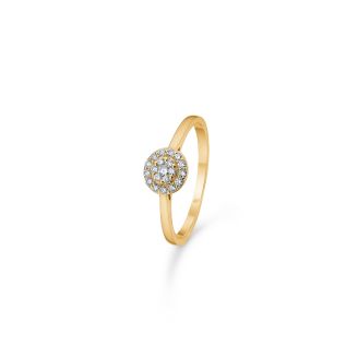 MZ 14 kt ring Eleanor Petite 0,16ct w/si - Vielsesringe