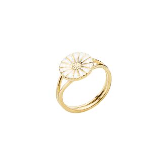 Lund forgyldt ring med 11 mm marguerit. - Lund Copenhagen