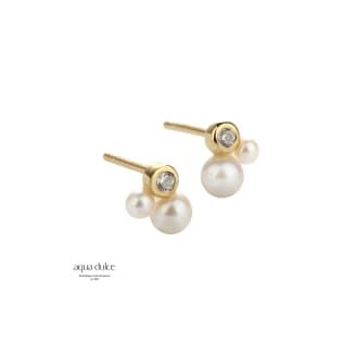 AquaD fg ørest Pretty Pearl petit - Øreringe