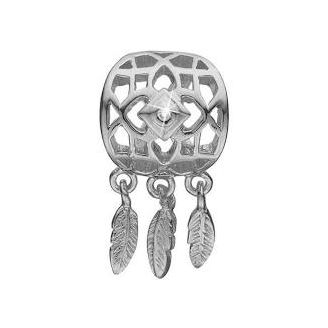CDL charms til læderarmbånd Dream catcher sølv - Charms til armbånd