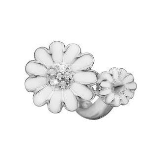 CDL charms til læderarmbånd Marguerite twist sølv - Charms til armbånd