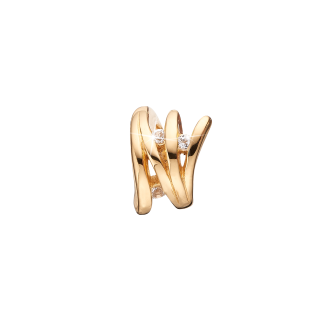 CDL charms til læderarmbånd Balance forgyldt - Charms til armbånd