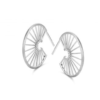 Spirit Icons sølv creol AURA - Spirit Icons