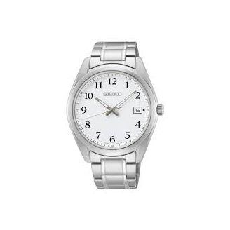 Seiko Hr. Tal Hvid 10ATM safir - Seiko