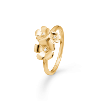 MZ 14 kt ring Fleur 0,012wsi - Mads Z