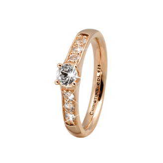 CDL ring Topaz Princess forgyldt - Ringe