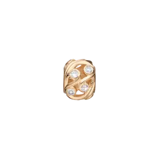 CDL charm til sølvarmbånd OCEAN SOUL forgyldt - Christina Design London