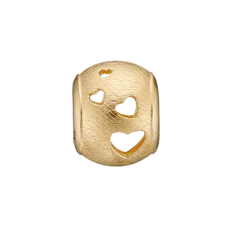 CDL charm til sølvarmbånd MAKE A WISH forgyldt - Charms til armbånd