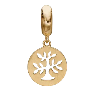CDL charm til sølvarmbånd PLANT A TREE forgyldt - Christina Design London