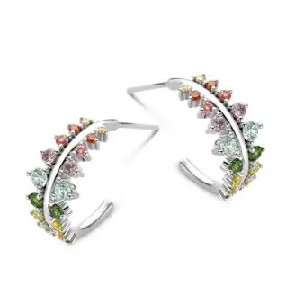 SPIRIT ICONS EMPRESS Hoop sølv multi - 