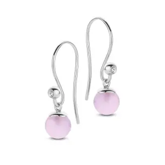 SPIRIT ICONS FIGARO Hanger sølv cz pink 6mm - 