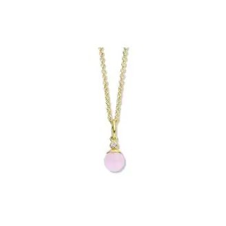 SPIRIT ICONS FIGARO Pendant forgyldt cz pink 6mm - 