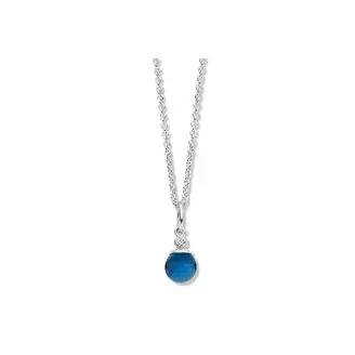 SPIRIT ICONS FIGARO Pendant sølv cz blå 6mm - 