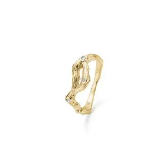 Studio Z Ring Tangled forgyldt - 