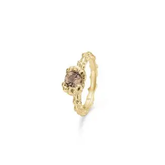 Studio Z Ring Citrine Relieve forgyldt - 