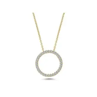 NURAN 14kt Cirkel vedhæng 0,29ct w si - 