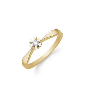 Aagaard Eternity 8Kt. ring 0,03 W/PI 6 grabber - Guld