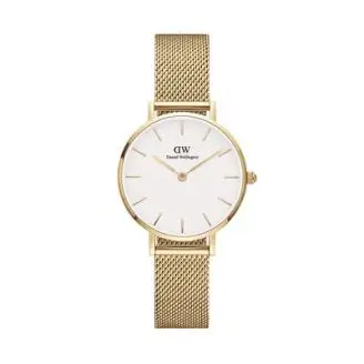 Daniel Wellington Petite Evergold 28mm White - Konfirmation